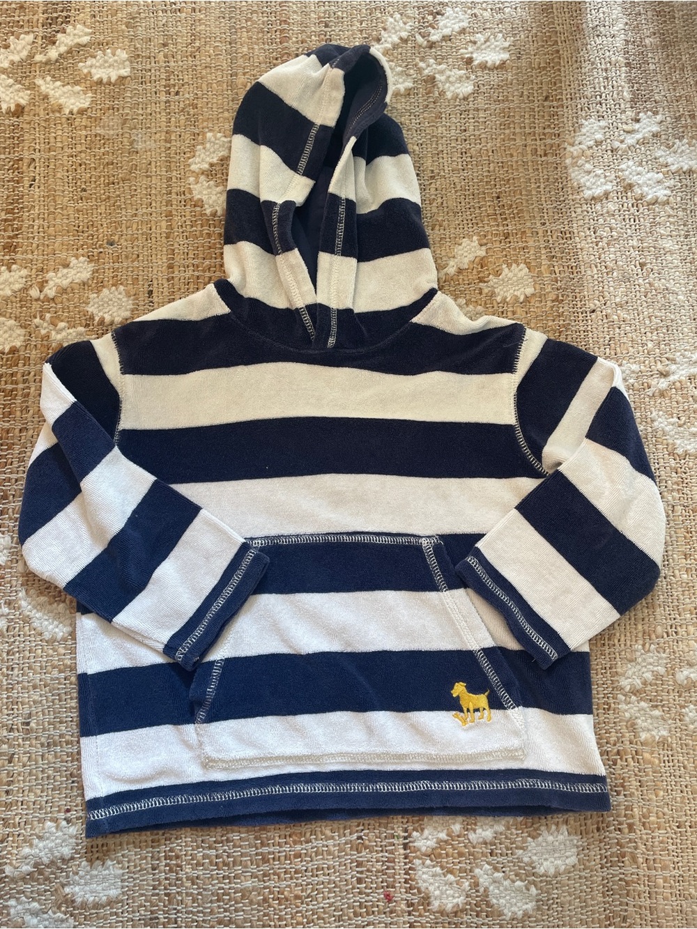 Mini Boden Terry Cloth Hoodie unisex 4-5t